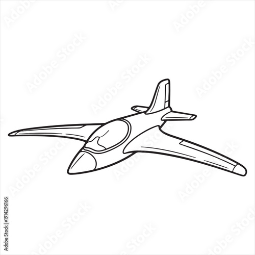 Black and White Line Drawing