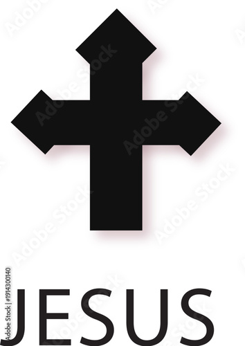 Black Cross Icon