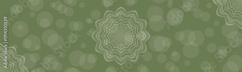 Background with a mandal design, Round mandala on dreamy peach fuzz gradient background. Translucent mesh pattern in the form of a mandala. Gradient background with round