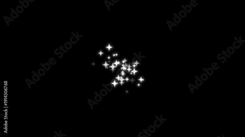 Wallpaper Mural Elegant Golden Starlight Path with Shimmering Fairy Dust, Continuous Loop of Glowing Glittering Stars on Black Background, Luxury Magic Line Animation for Glamorous Branding and Events. Torontodigital.ca