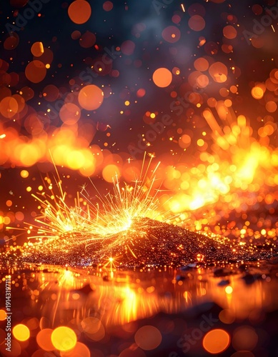 Fiery sparks