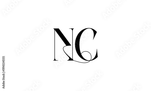 Free Download NC initial letter logo or NC monogram - GFXLoad