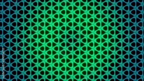 Seamless neon green abstract geometric VJ Loop lattice slowly morphing Digital tech background for events