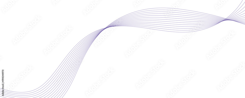 Fototapeta premium Abstract purple wave background illustration