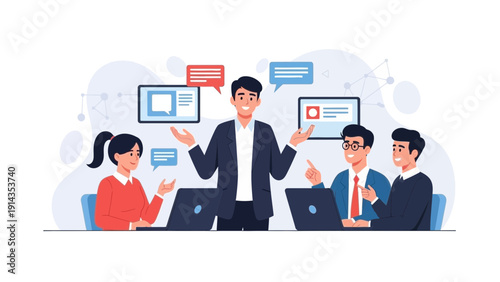 Business Meeting Team Collaboration Discussion Brainstorming Ideas