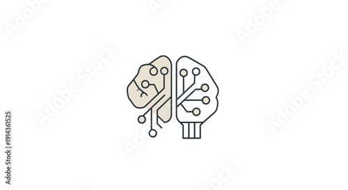 Modern abstract black logo design element on white background.