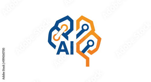 Modern abstract black logo design element on white background.