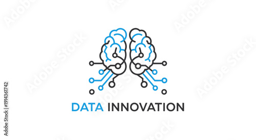 Modern abstract black logo design element on white background.