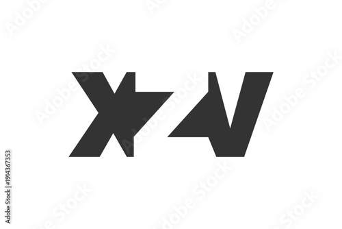 XZV logo design. Initial letter X Z V bold font style for tech startups, consulting, corporate branding. Creative company name, headlines typography identity, trendy logotype.