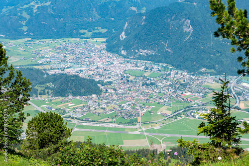 Wallpaper Mural Aerial view of Interlaken seen from Shynige Platte Torontodigital.ca