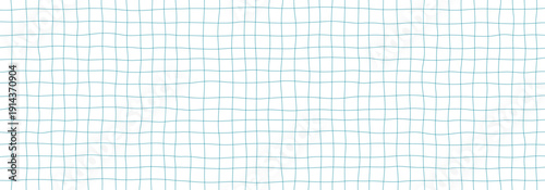 Curves checker line seamless pattern, doodle background, paper notebook texture