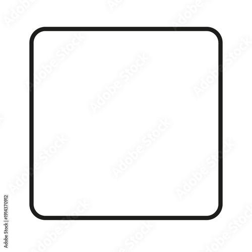 Square outline with rounded corners