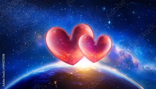 Two Hearts In Space