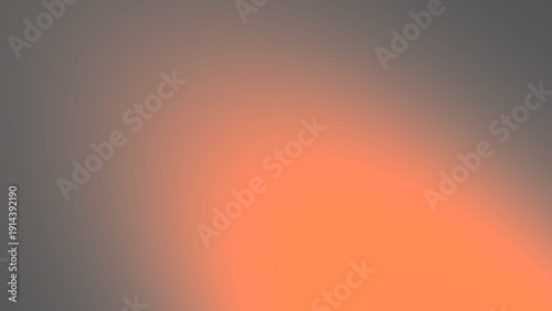Quadro su tela Warm orange sun light leak with soft gradient blur on transparent background
