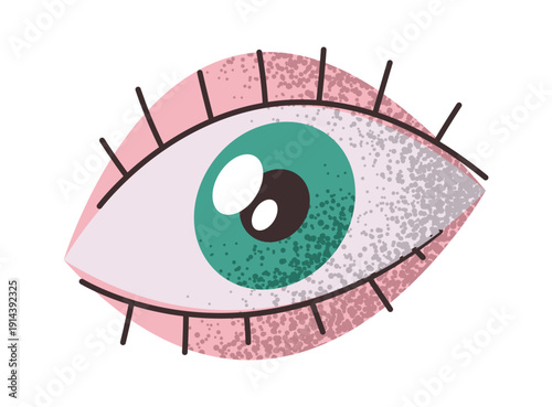 Human eye ophthalmology symbol design