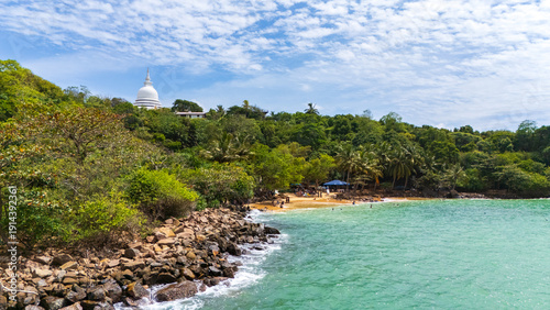 Jungle beach in unawatuna, Sri Lanak