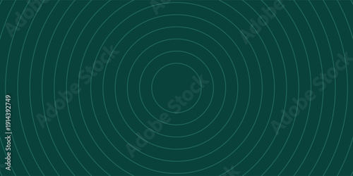 Minimalist geometric representation of a solar system with orbiting planets on a dark green backdrop. Abstract cosmic concept perfect for scientific, educational, and futuristic digital designs.