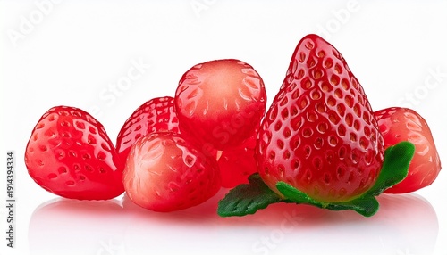 Jellybean Strawberry With Transparent Background