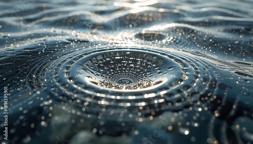 Water Ripples Spread Across a Surface After a Drop Falls in a Quiet Moment