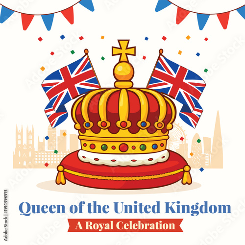 Coronation illustration design