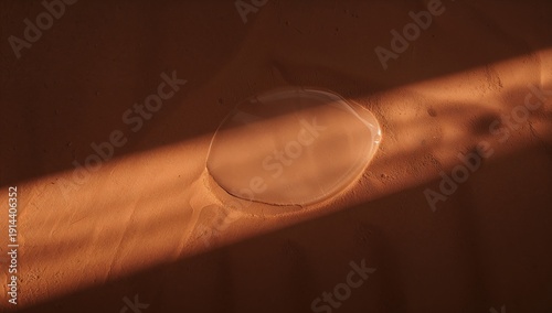 Sunlight Casts Shadows on a Textured Surface in a Warm Indoor Setting During ...
