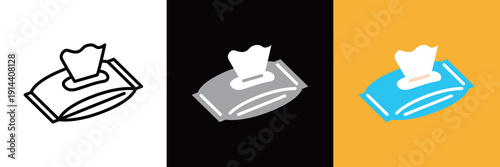 ウェットティッシュのアイコン