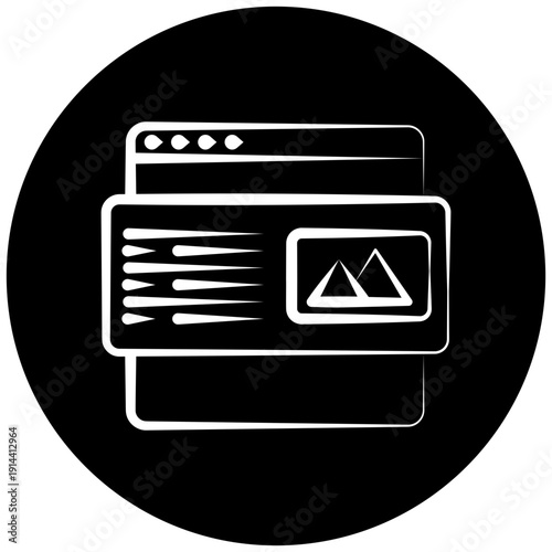 Rich Snippet Icon Button, Mini Illustration For Modern Concept, Ui, Ux Web And App Development. Related To Seo And Online Marketing.