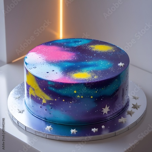 Galaxy style cake