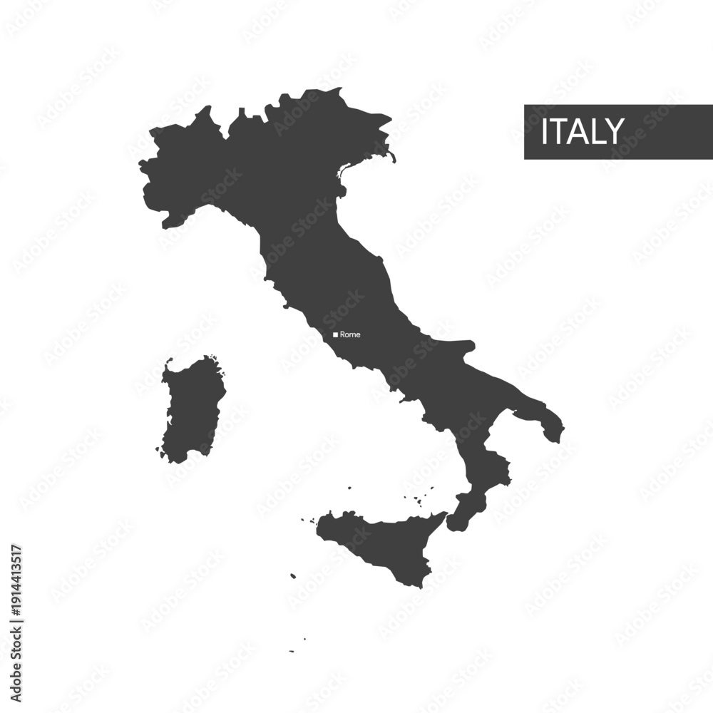 Obraz premium Map of Italy