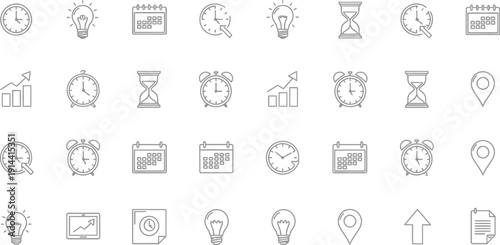 Collection of abstract geometric mandala-like patterns and frames in thin grey line art on a transparent checkerboard background, offering decorative and artistic elements.