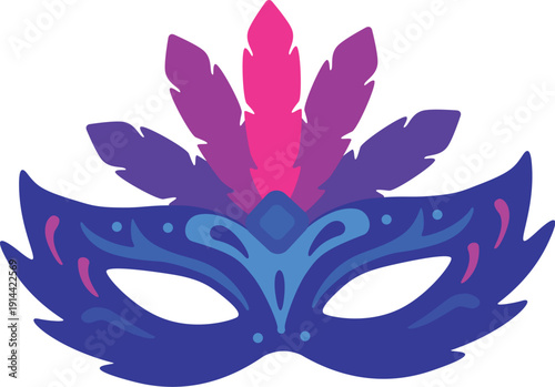 carnival mask vector illustration