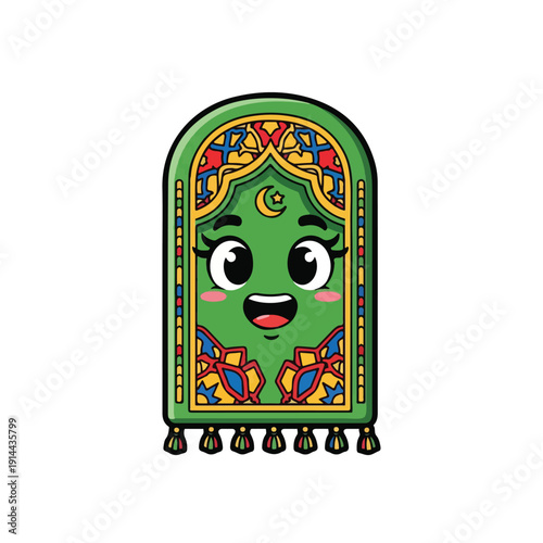 Colorful Kufi Window with Cute Face