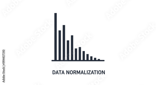 Data Normalization Graph with Black Bars.