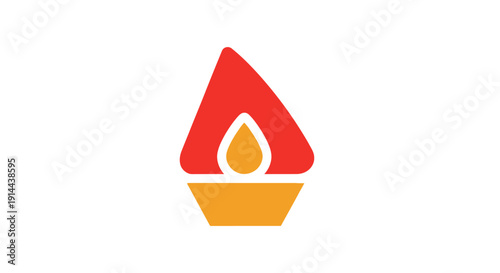 Flame Icon Fire Symbol Logo.