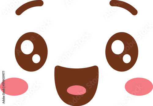 Face Smiling Kawaii Cartoon