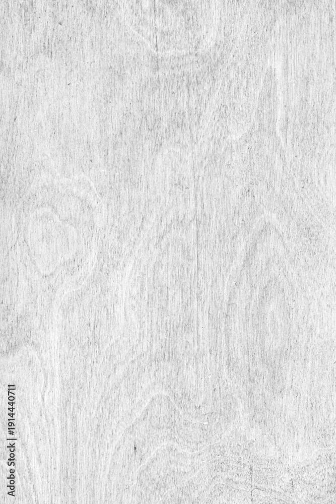 Fototapeta premium White color painted wooden texture with vertical natural grain pattern and smooth plywood surface. Rustic wallpaper, background, design element, backdrop
