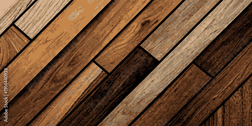Wood pattern with solid lines. Wood grain texture. Wood plank background. Wood texture. Wood art. Wood texture. Vector illustration of hardwood floor texture.