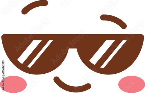 Sunglasses Smiley Face Emoji Cartoon