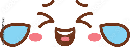 Face Laughing With Tears Cartoon