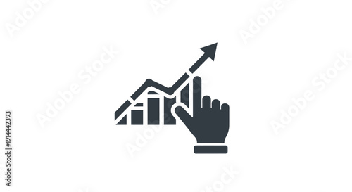 Free Download Hand Interacting with Graph and Chart. - GFXLoad