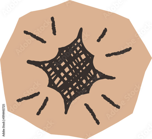 Scar Healing Stitches Doodle On Cut Out Paper