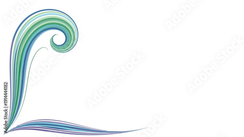 Colorful swirl wave design.