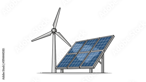 Solar Panel Wind Turbine.