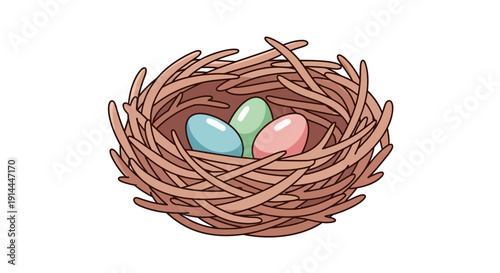 Birds Nest with Eggs.