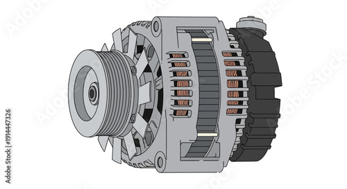 Car Alternator Machine Part.