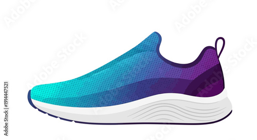Colorful Sneaker Shoe Footwear.