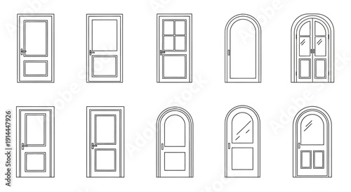 Various Window Designs Illustrated.