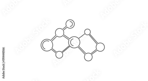 Molecular Structure Diagram of Organic Compound.