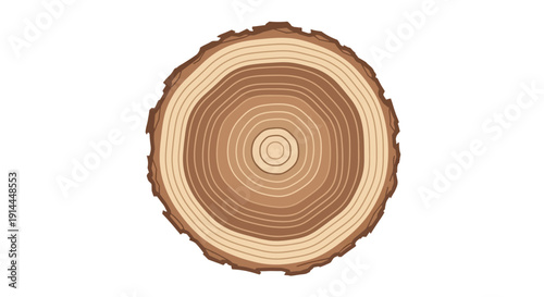 Tree Trunk Cross Section.