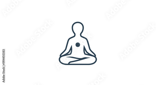 Person sitting in yoga meditation pose.